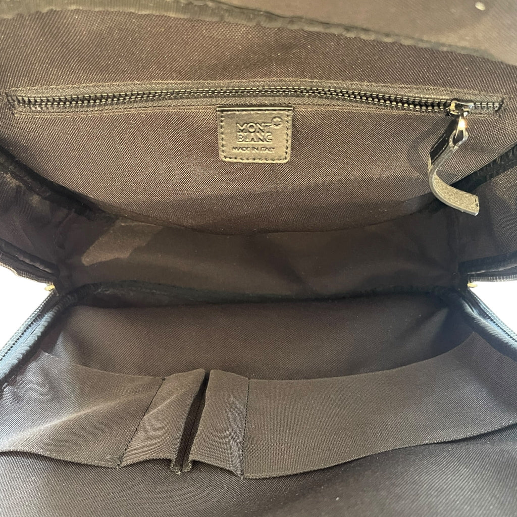 Montblanc Sartorial Backpack Black Calfskin Leather