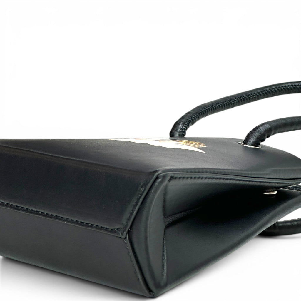 Fiorucci Mini Handbag Black Apple Leather