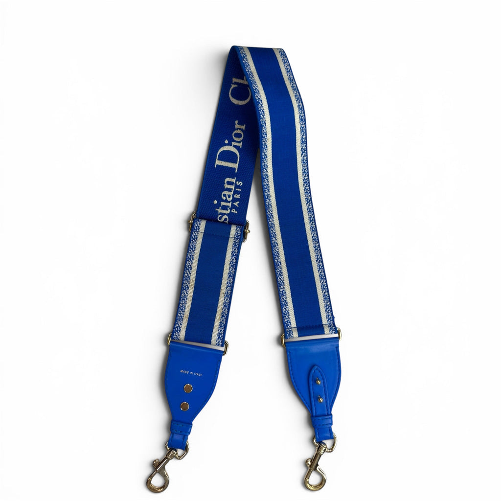 Christian Dior Lady Dior Mini Blue Wicker Oblique Jacquard