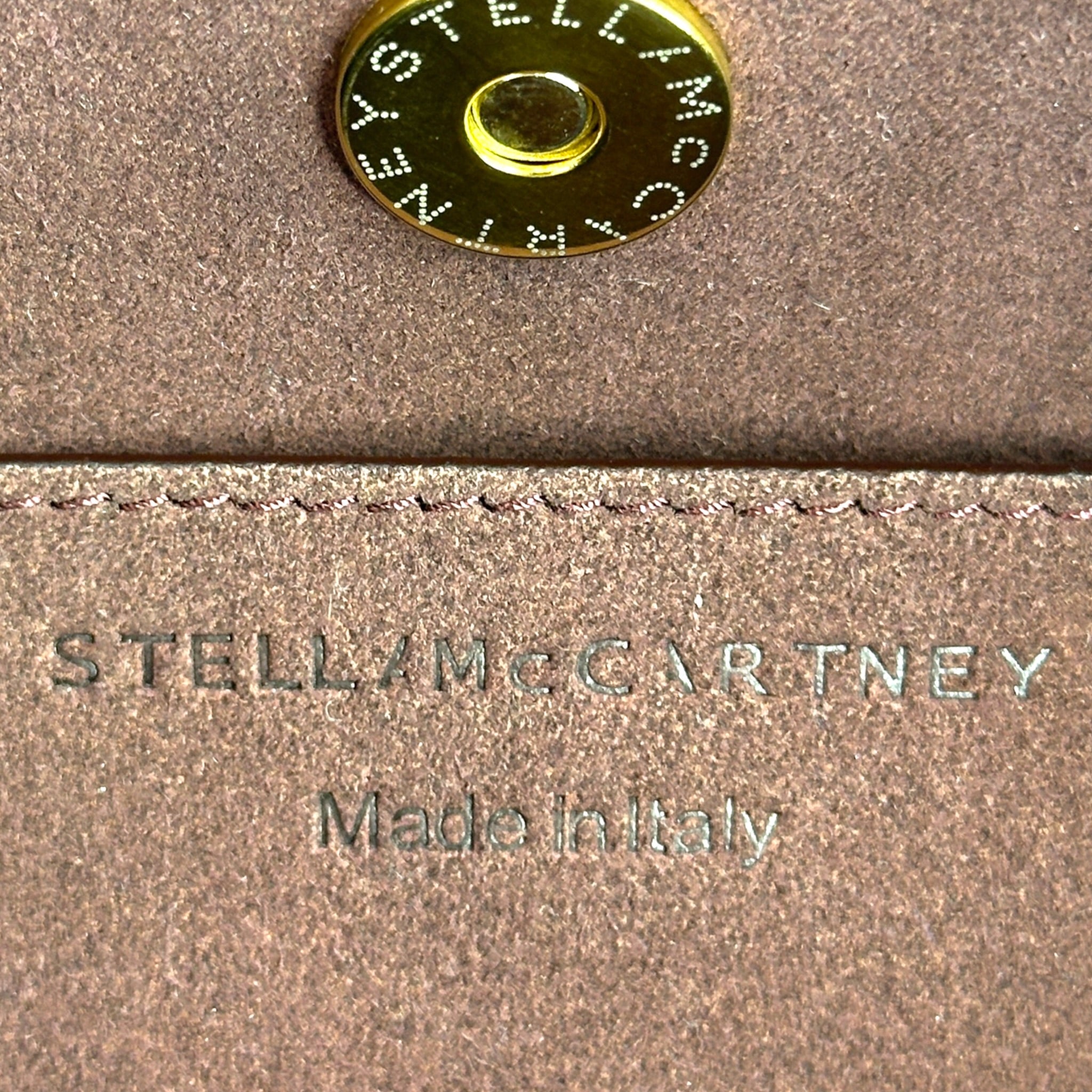 Stella McCartney Frayme Bucket Bag Burgundy Croc-Effect Embossed