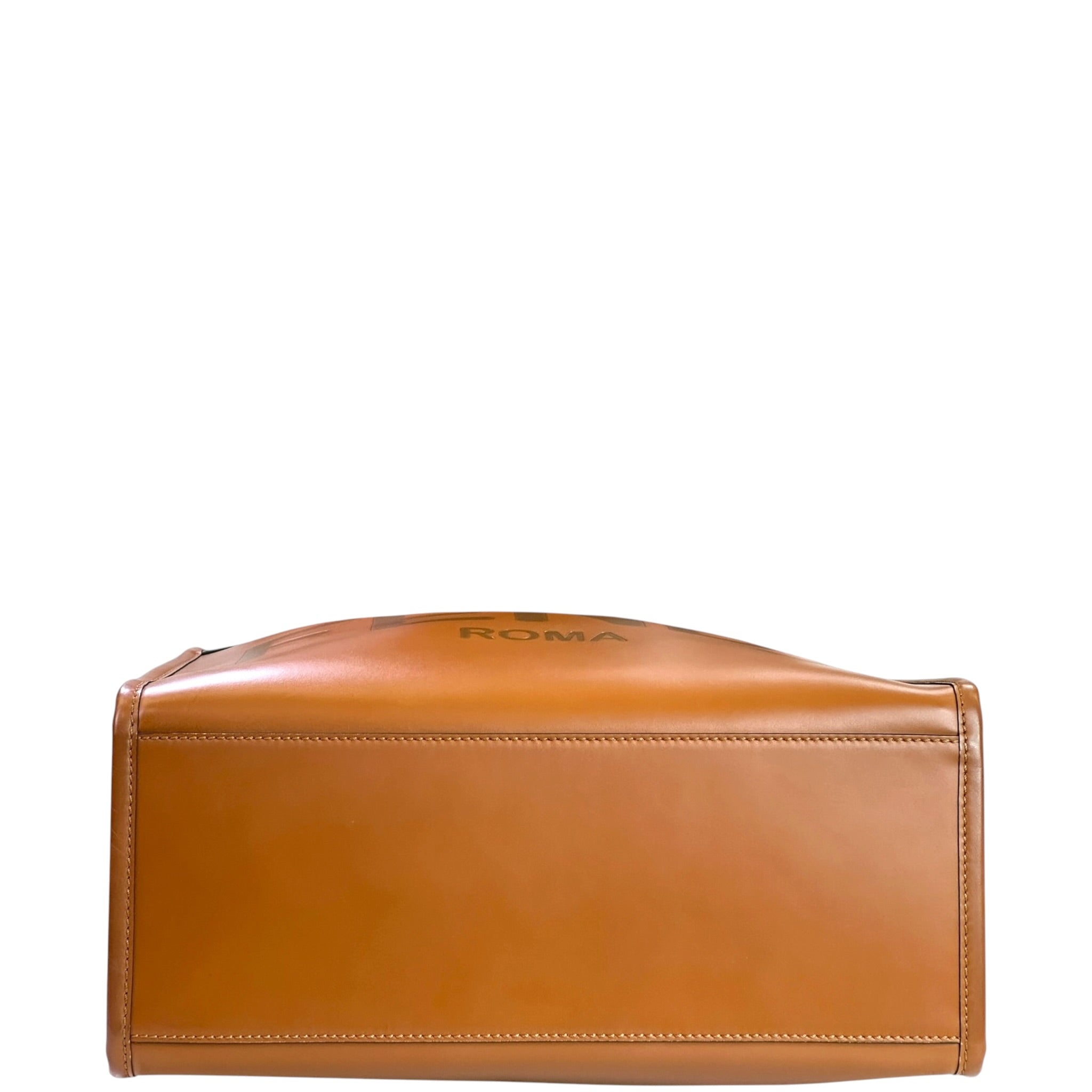 Fendi Sunshine Tote Medium Brown Leather