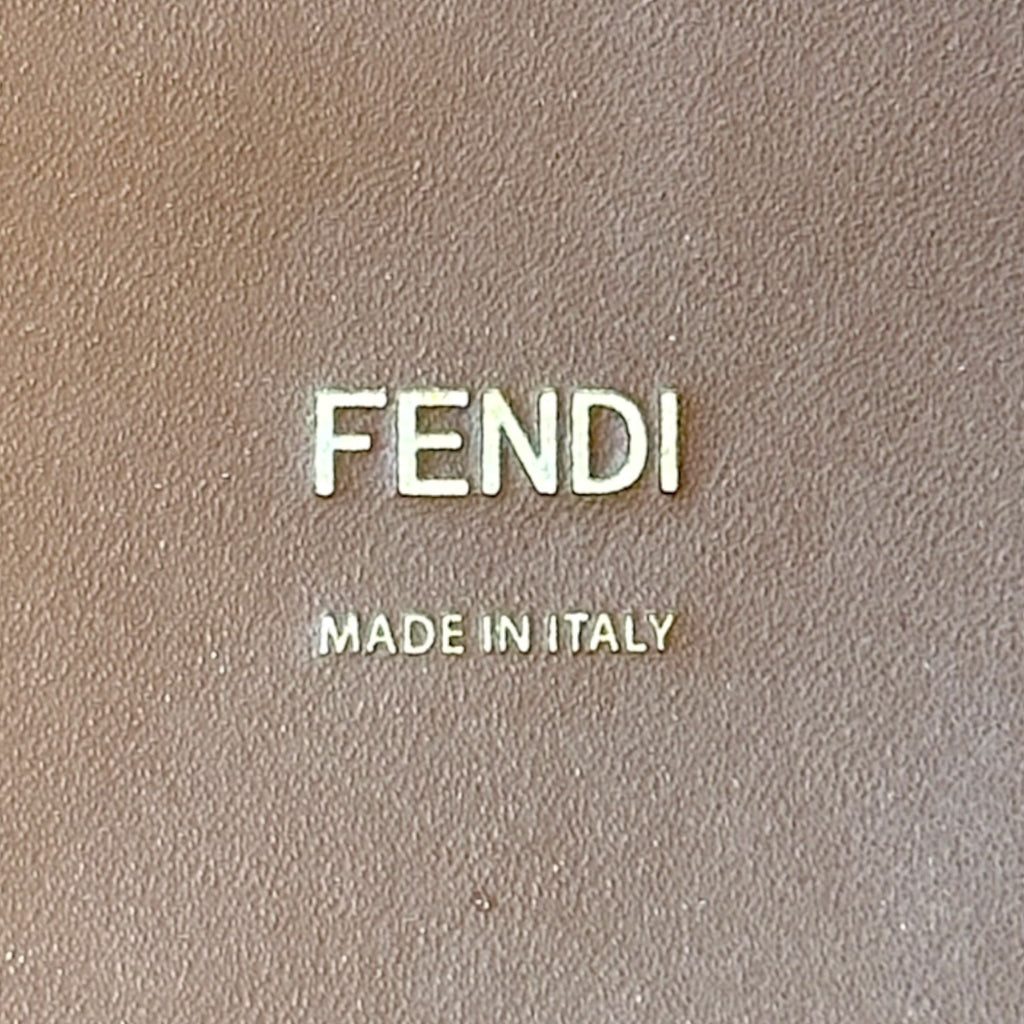 Fendi Sunshine Tote Medium Brown Leather