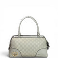 Gucci Joy Lovely Boston Bag White Guccissima Leather