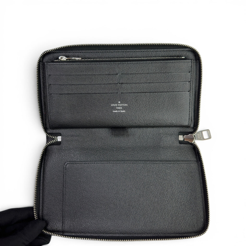 Louis Vuitton Zippy Horizontal Wallet Damier Graphite Canvas