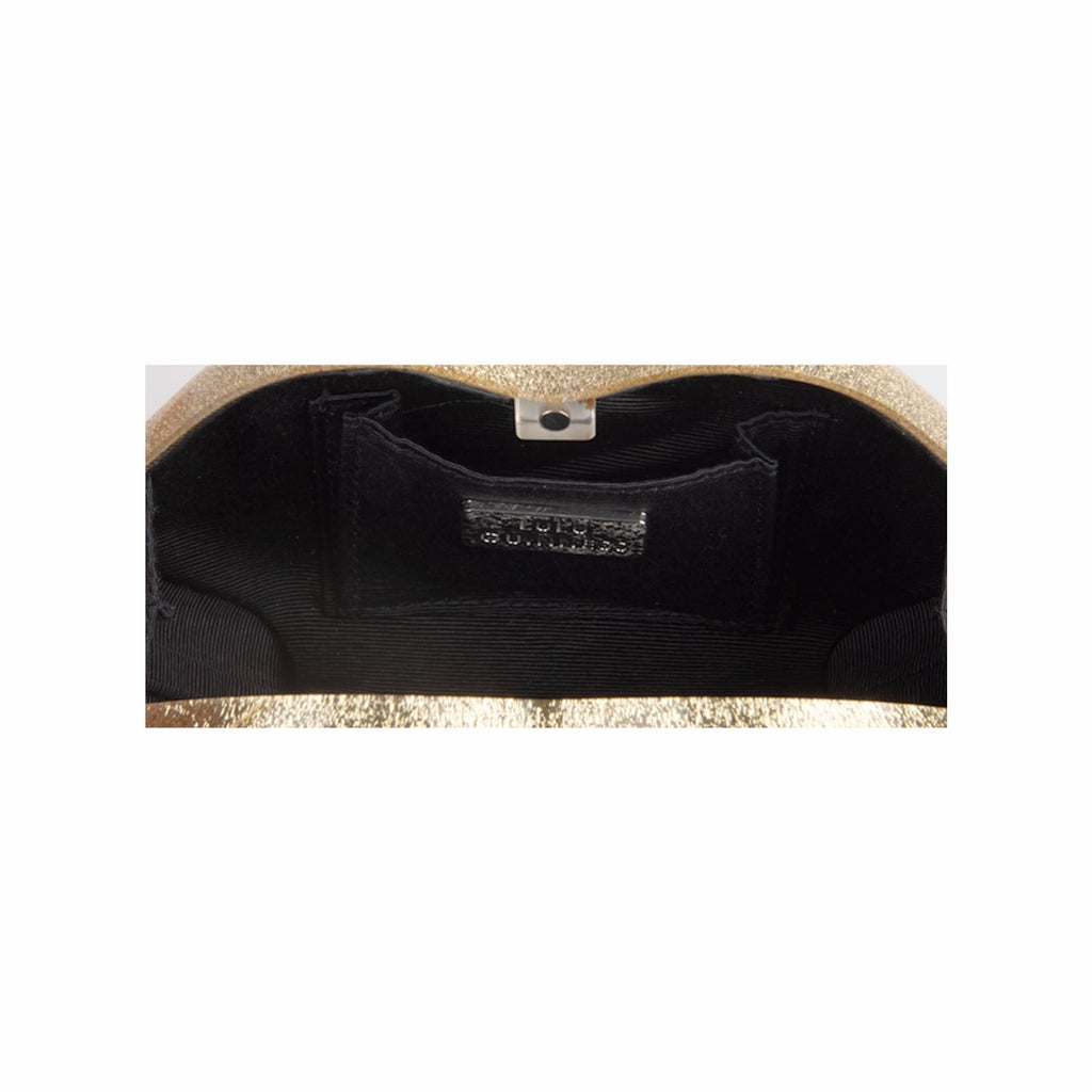 Lulu Guinness Acrylic Golden Clutch