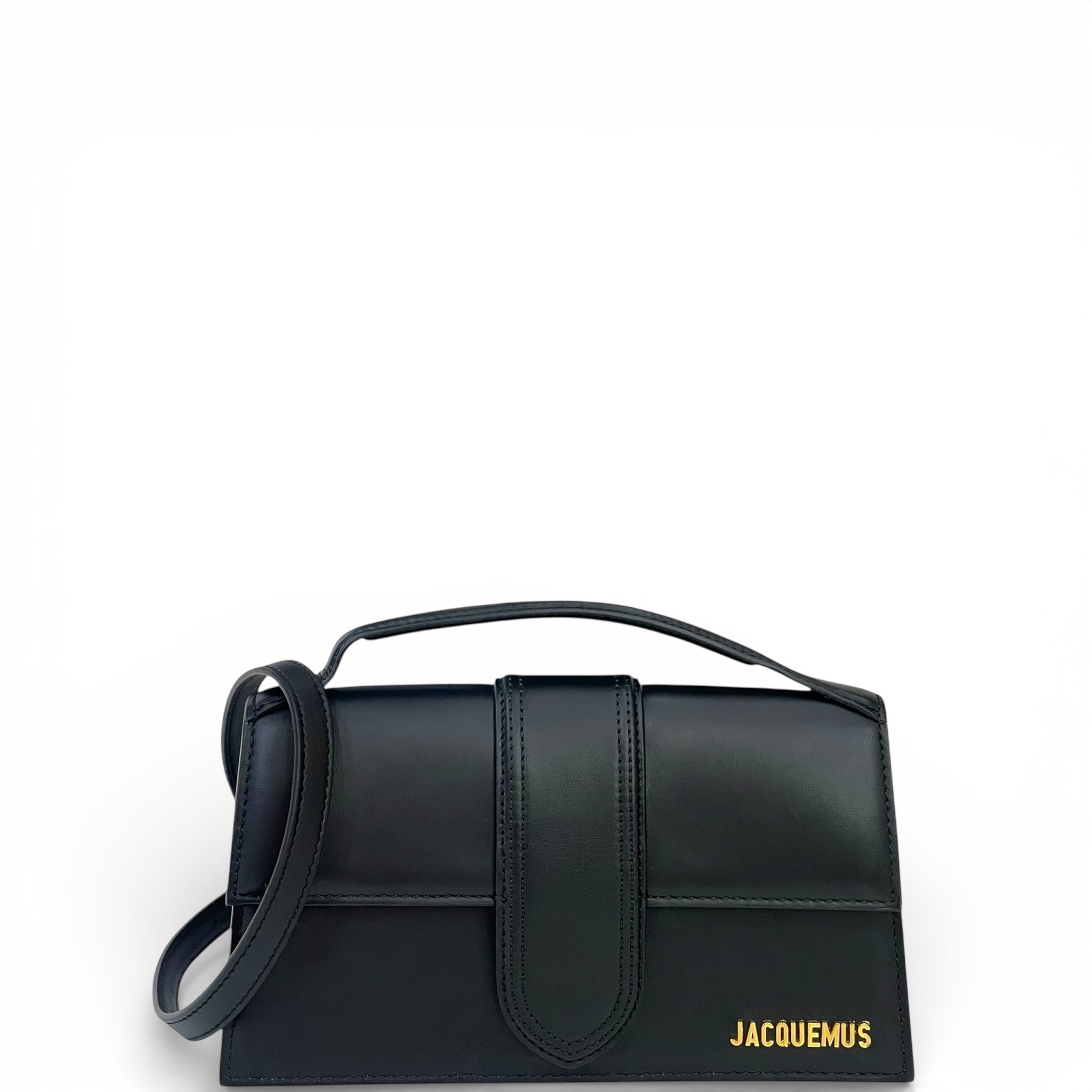 Jacquemus The Large Bambino Bag Black Leather
