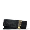 Jimmy Choo Chandra Clutch Black Shimmering Leather