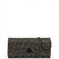 Jimmy Choo Finley Shoulder Bag Bronze Coarse Glitter
