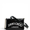 Jimmy Choo London Chain Crossbody Bag Black Sequin