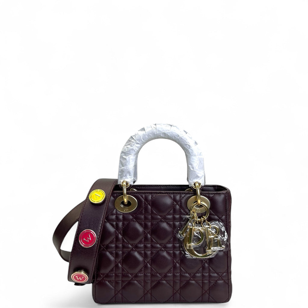 Lady Dior Small Burgundy