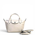 Longchamp Le Pliage Xtra XS Handbag White Cowhide Leather