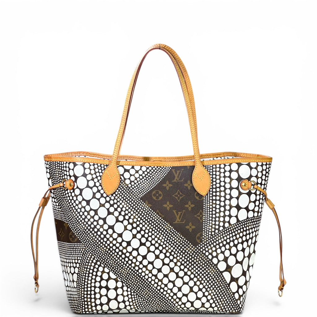 Louis Vuitton Neverfull MM Monogram Yayoi Kusama Wave Canvas
