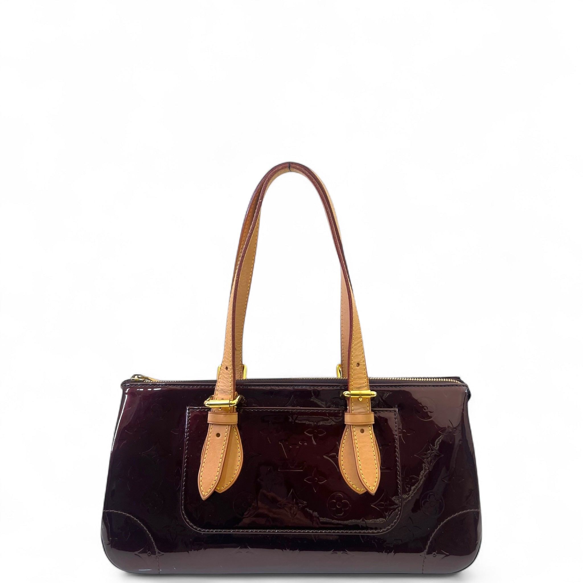 Louis Vuitton Rosewood Avenue Shoulder Bag Amarante Monogram Vernis