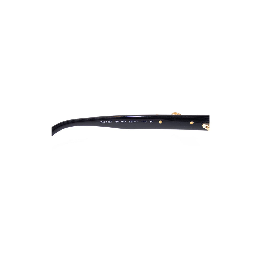 Dolce & Gabbana DG Pattern Black Sunglasses