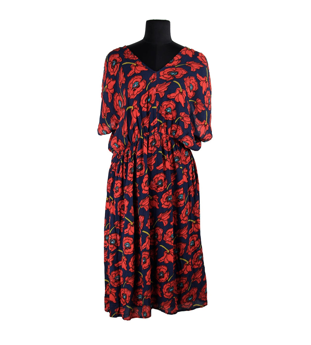 Blue/Red Floral Dress