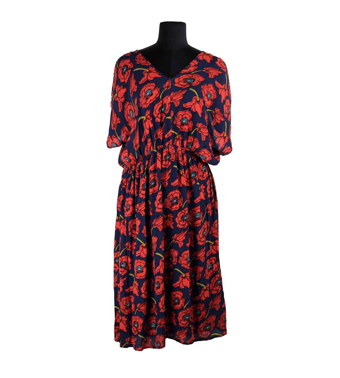Blue/Red Floral Dress