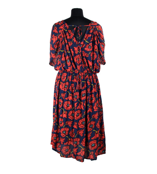 Blue/Red Floral Dress