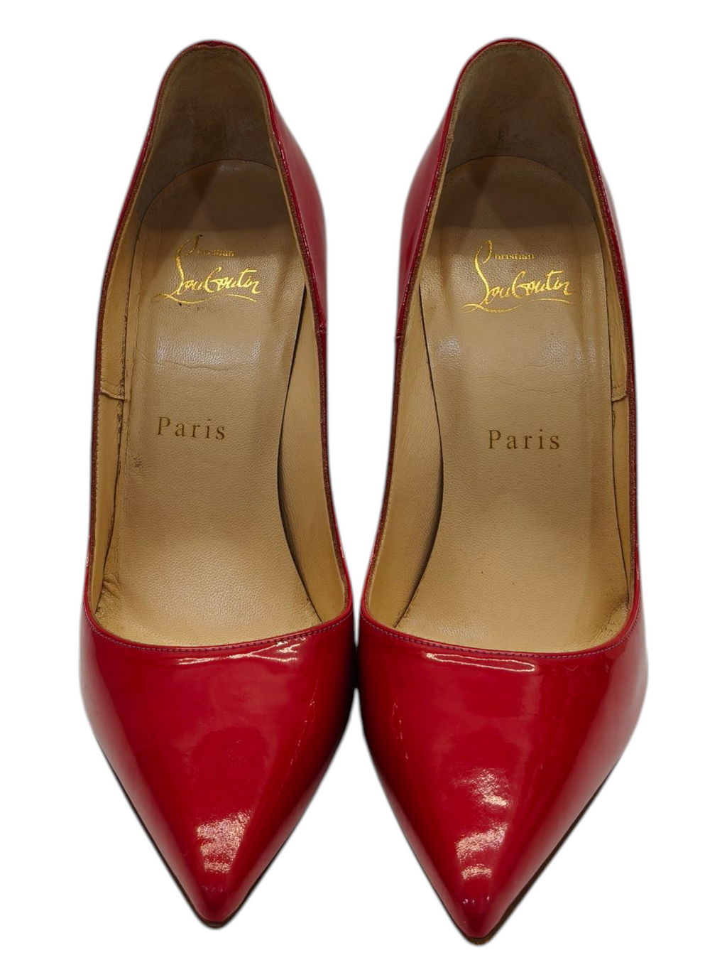 Christian Louboutin Pink Leather So Kate Pointed Toe Pumps EU 36.5
