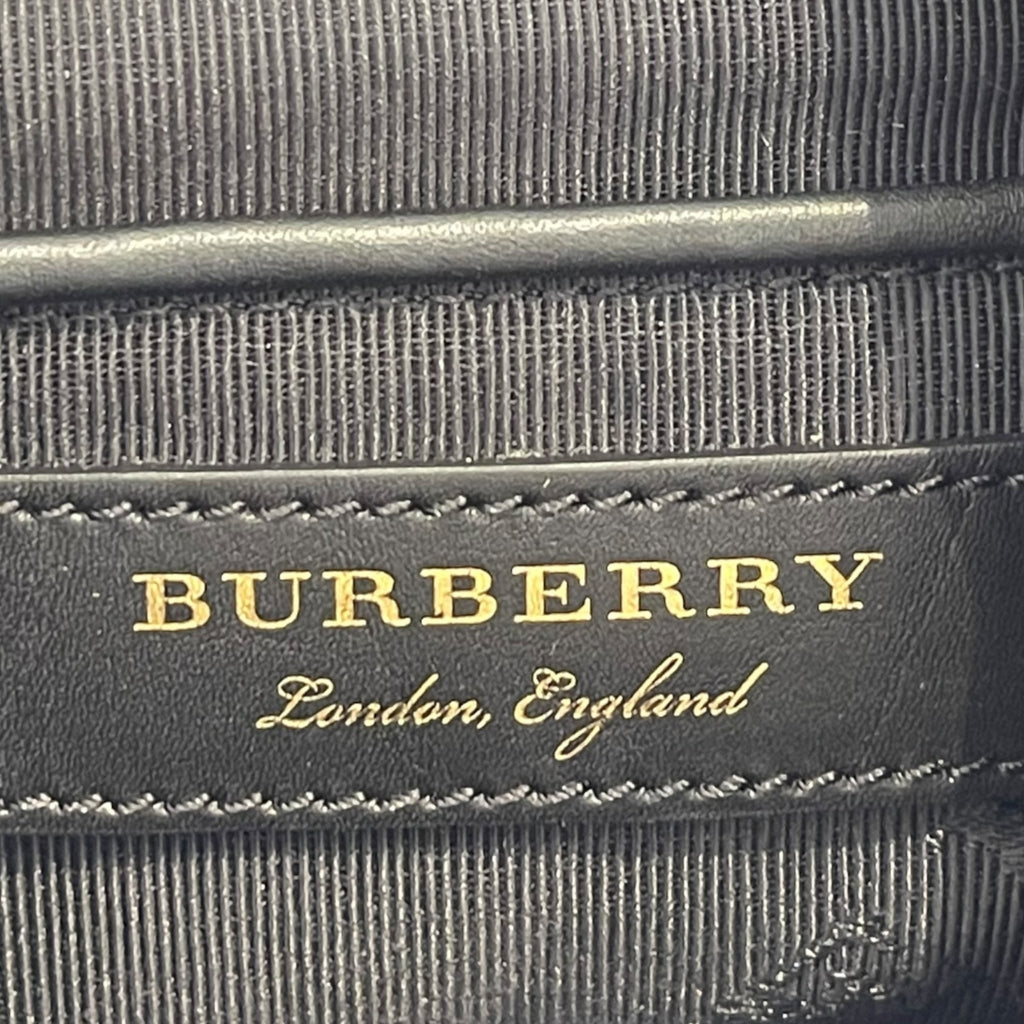 Burberry Rucksack Backpack Light Blue Nylon/Leather