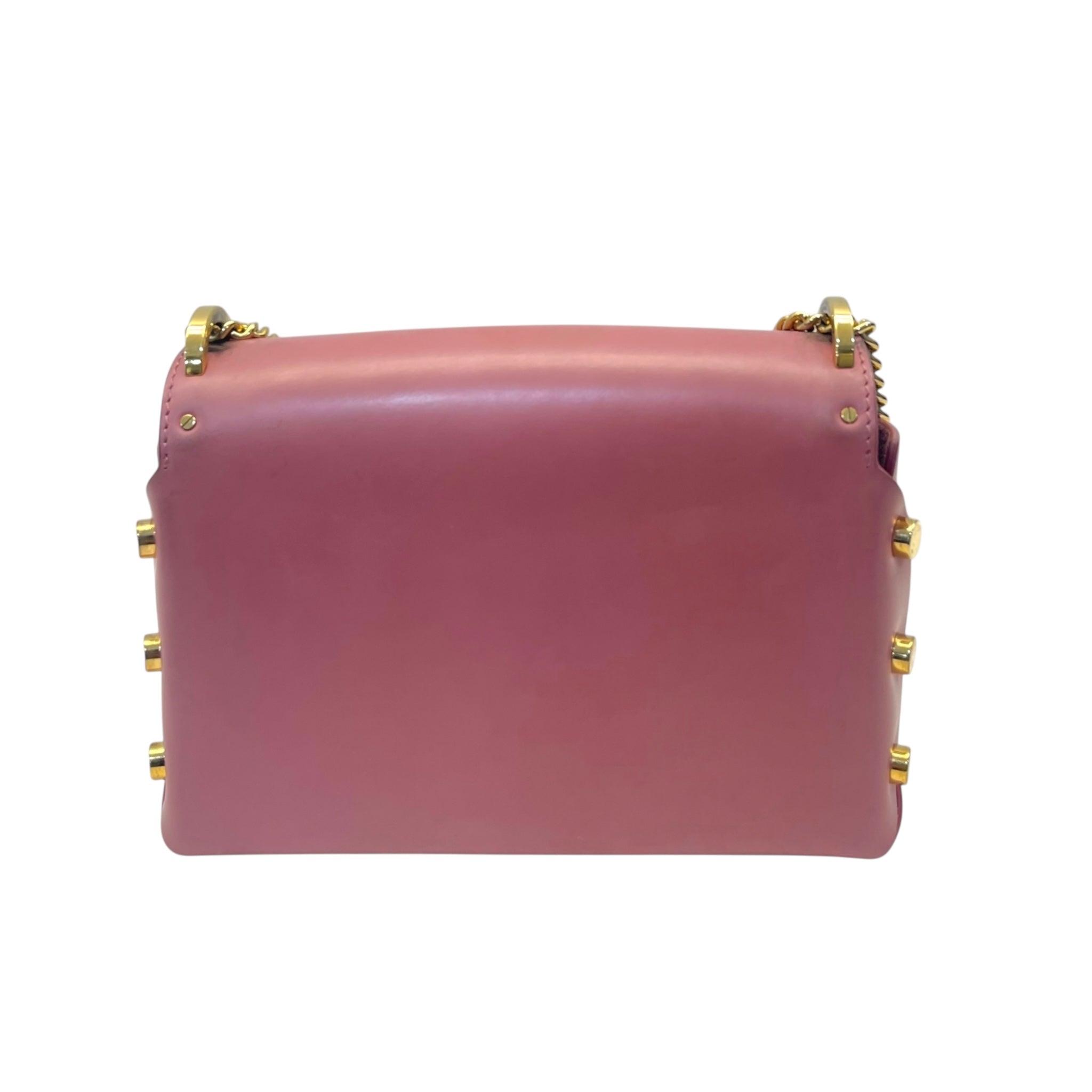Jimmy Choo Pink Leather Lockett City Shoulder Bag