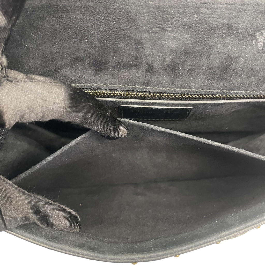 Dior Black Leather Dioraddict Flap Shoulder Bag