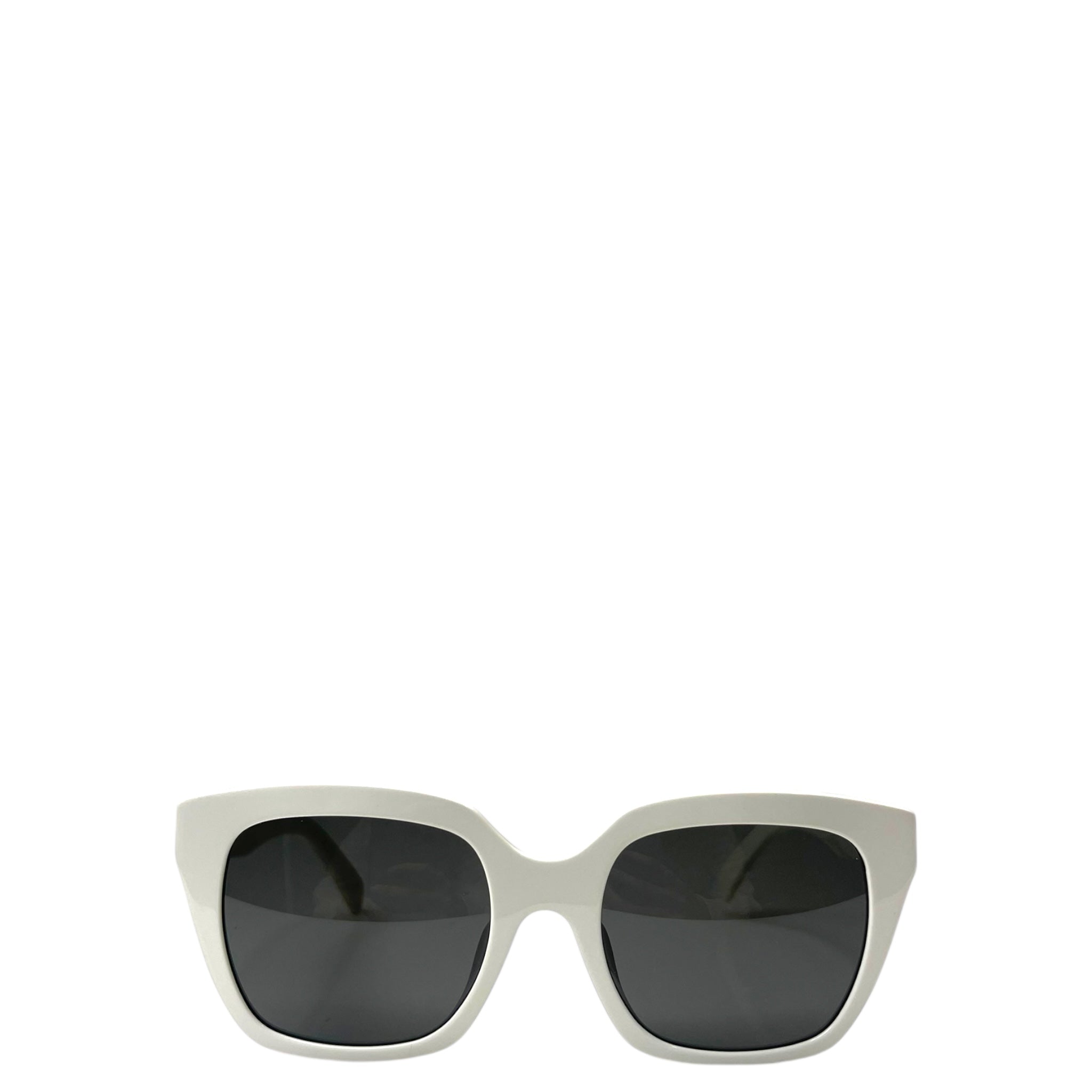 Celine White Square Sunglasses