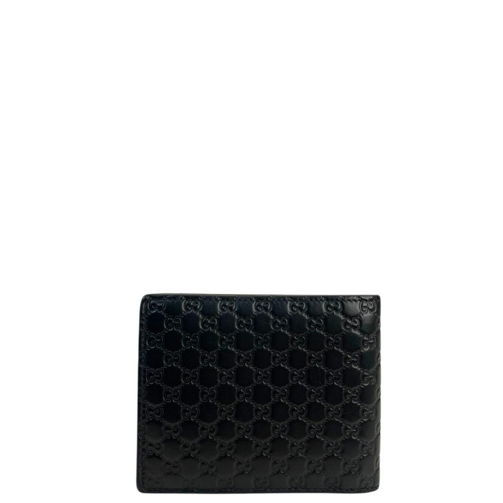 Gucci Black Microguccissima Leather Bi-fold Wallet