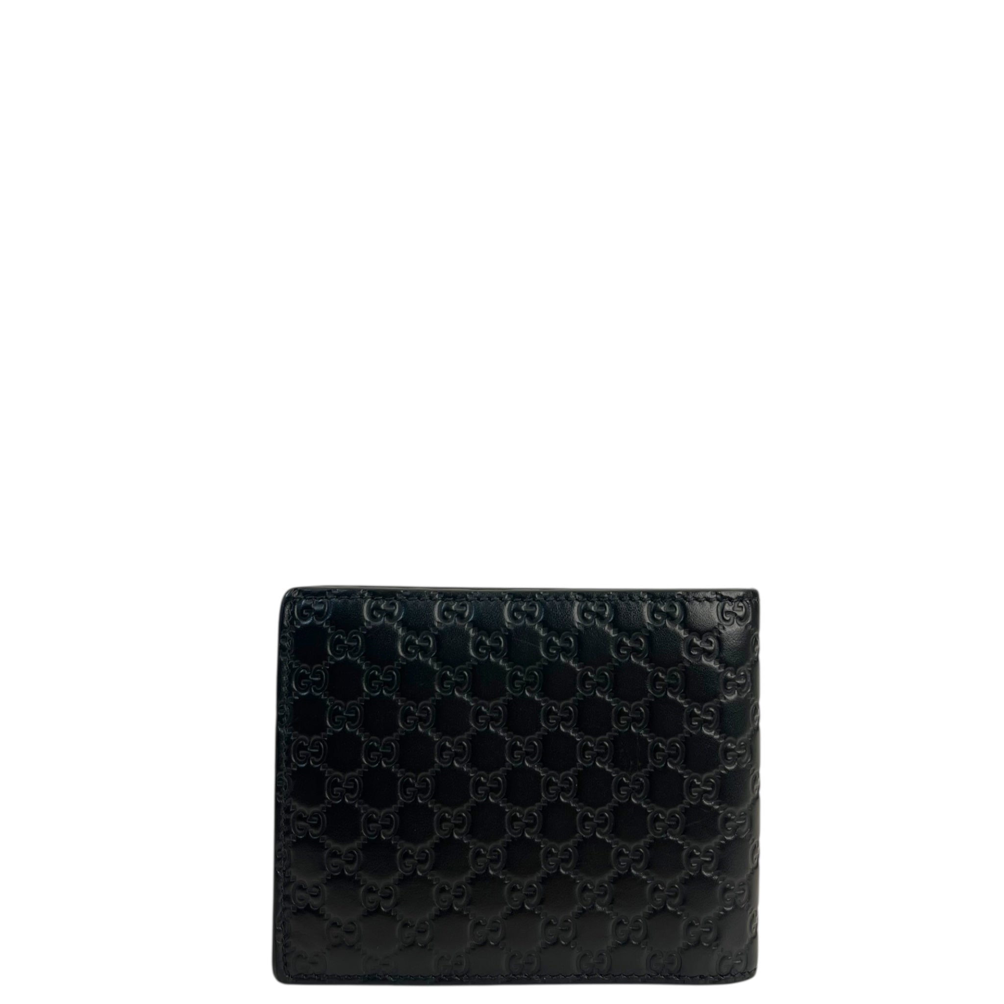 Gucci Black Microguccissima Leather Bi-fold Wallet