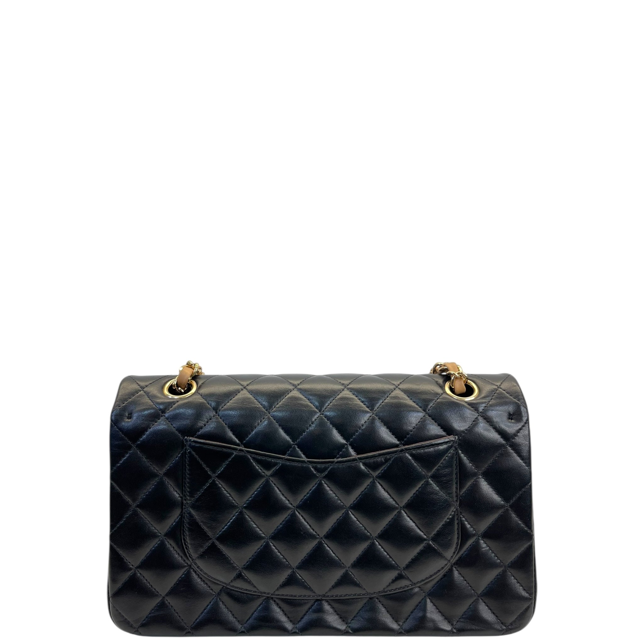 Chanel Classic Medium Double Flap Bag Black Lambskin