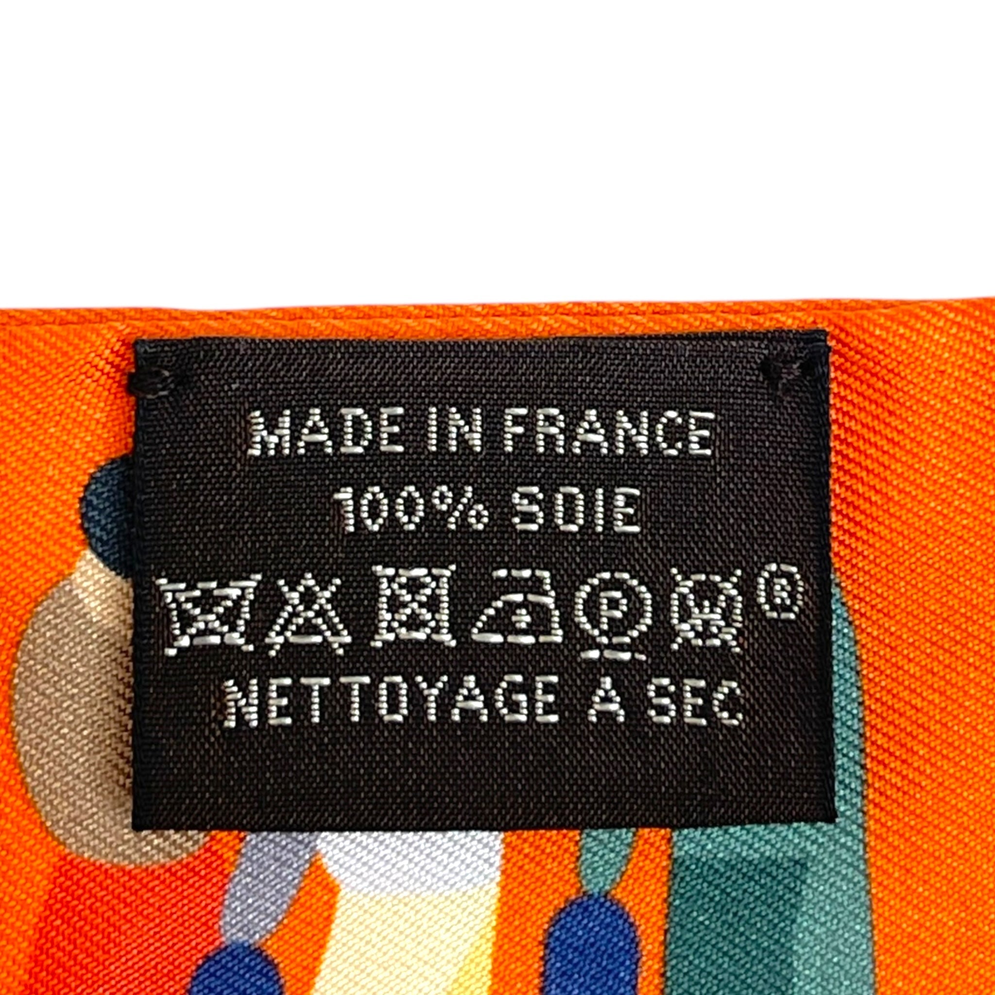 Hermès Twilly Figures Libres Orange Silk