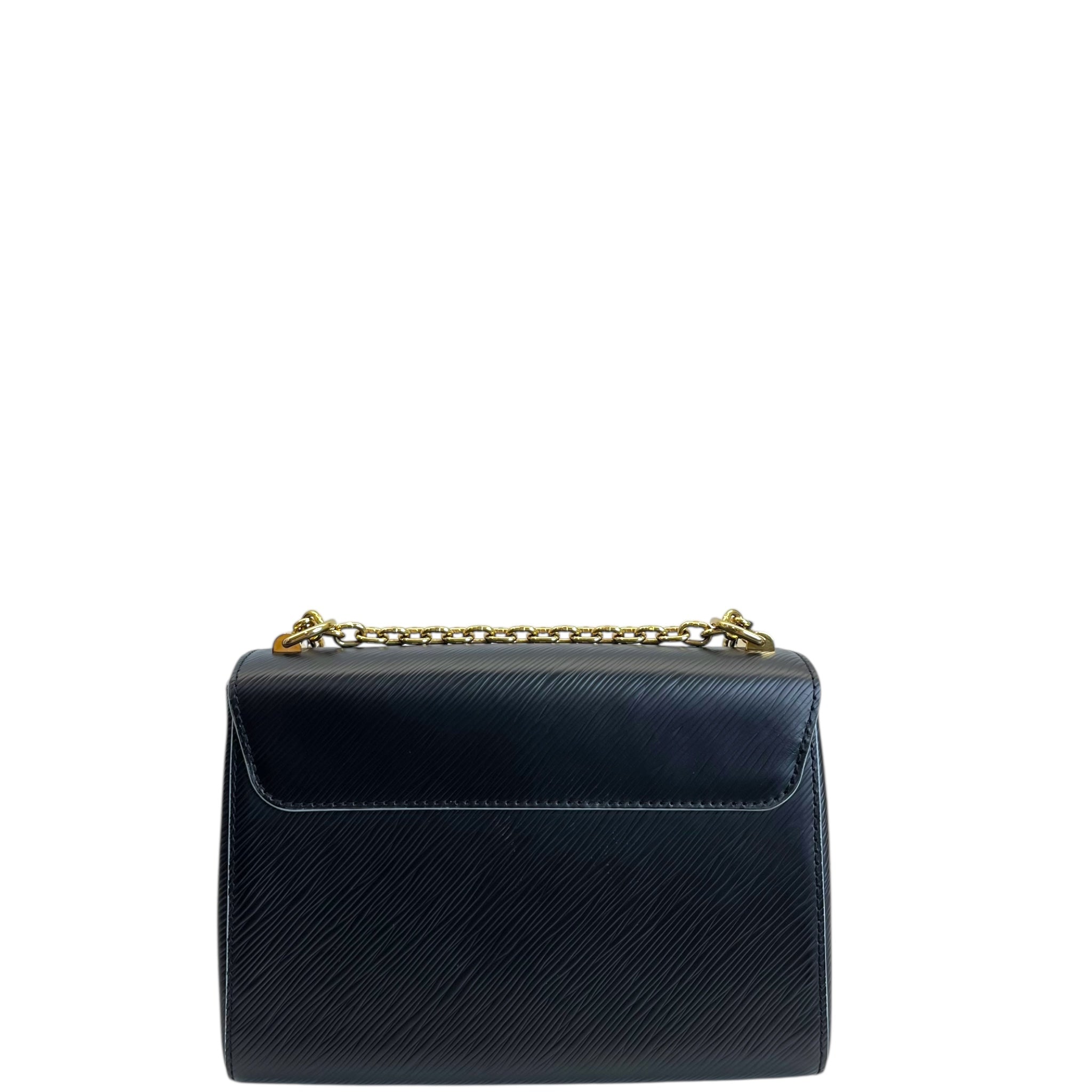 Louis Vuitton Twist MM Bloom Flower Black Epi Leather