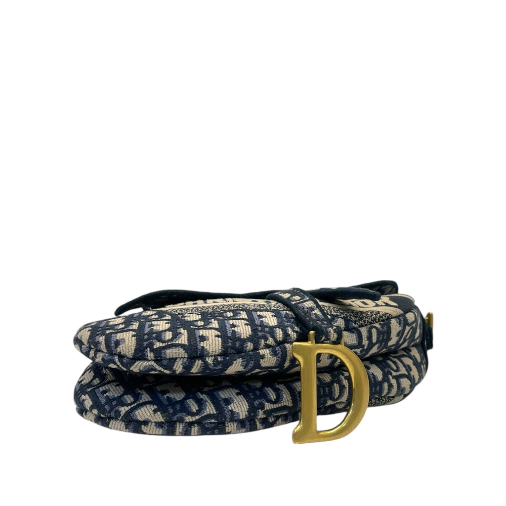 Christian Dior Saddle Bag Dior Oblique Embroidery