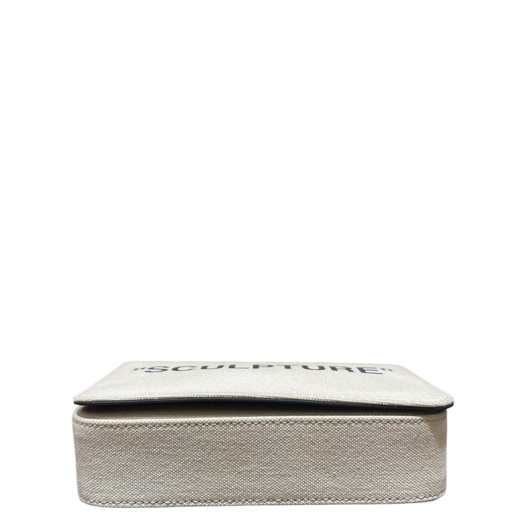 Off-White Sculpture Canvas Flap Shoulder Bag
