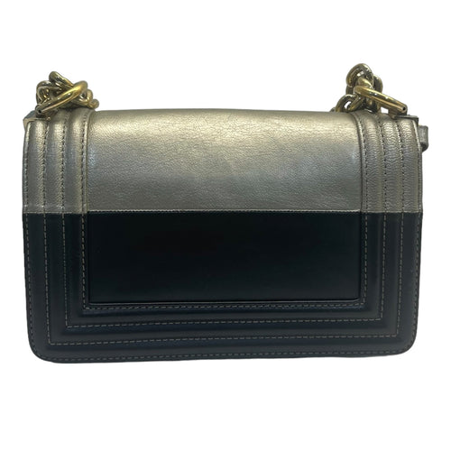 Chanel Bicolor Leather Small Boy Bag