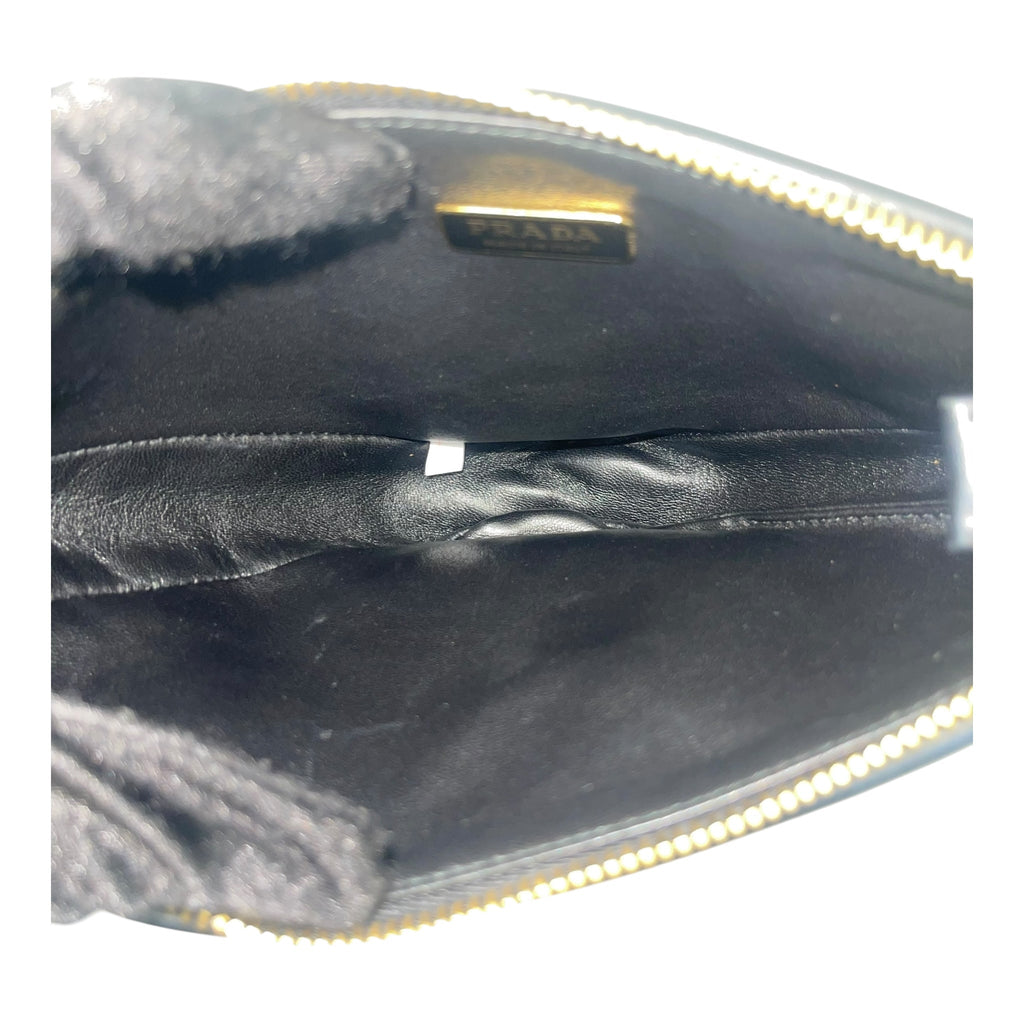 Prada Triangle Mini Jacquard Bag
