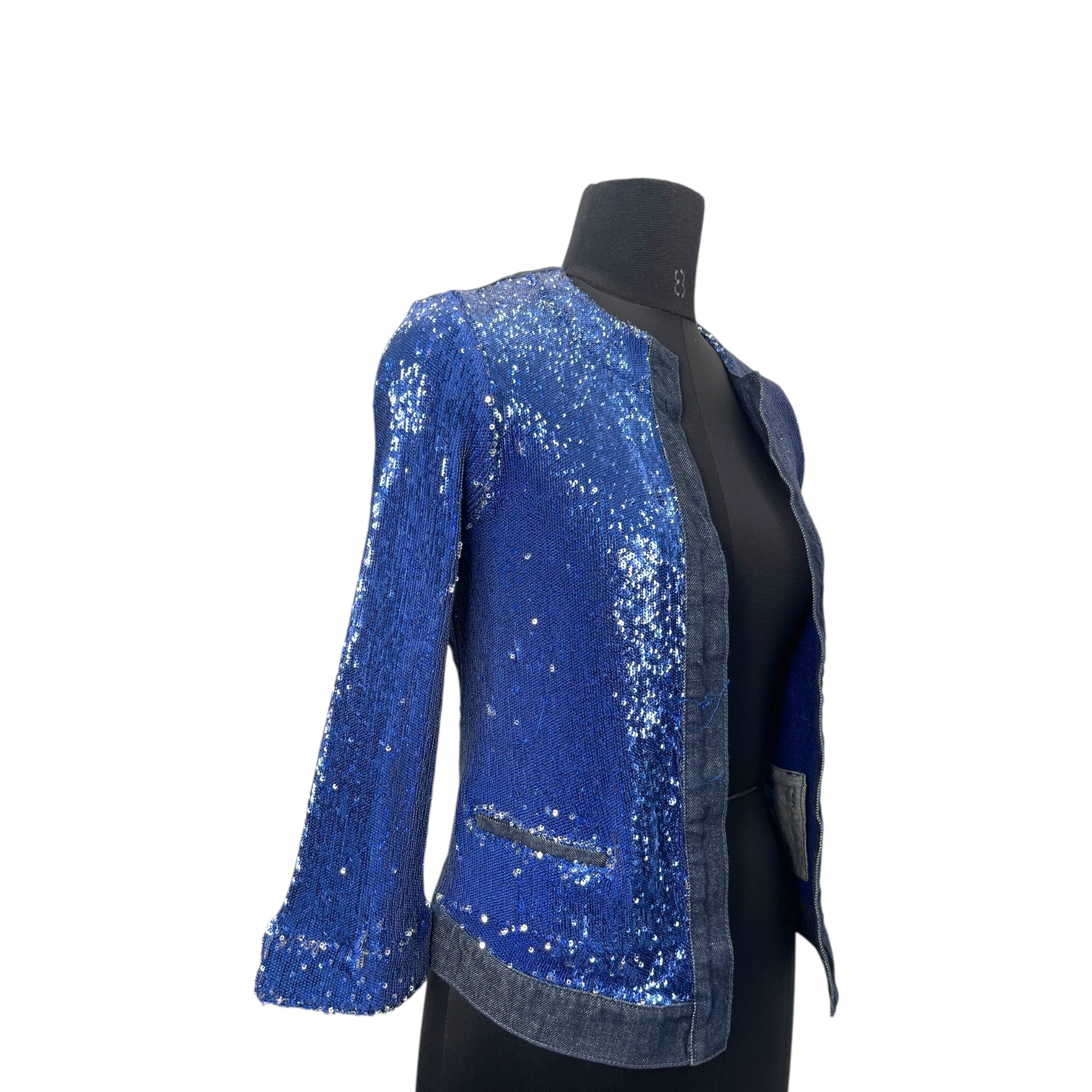 PINKO Jacket in Dark Blue Denim Size S