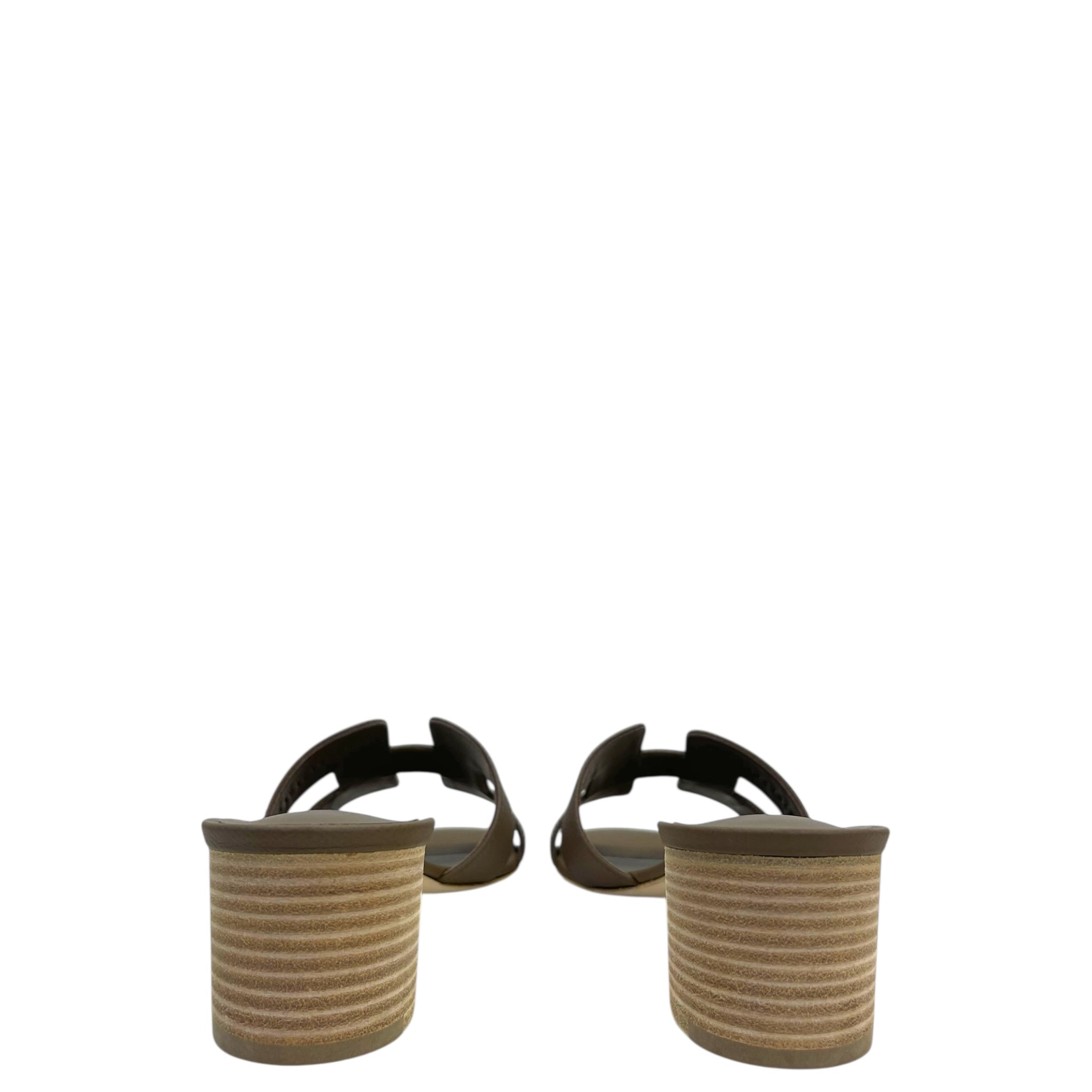 Hermès Oasis Sandals Etoupe EU 41