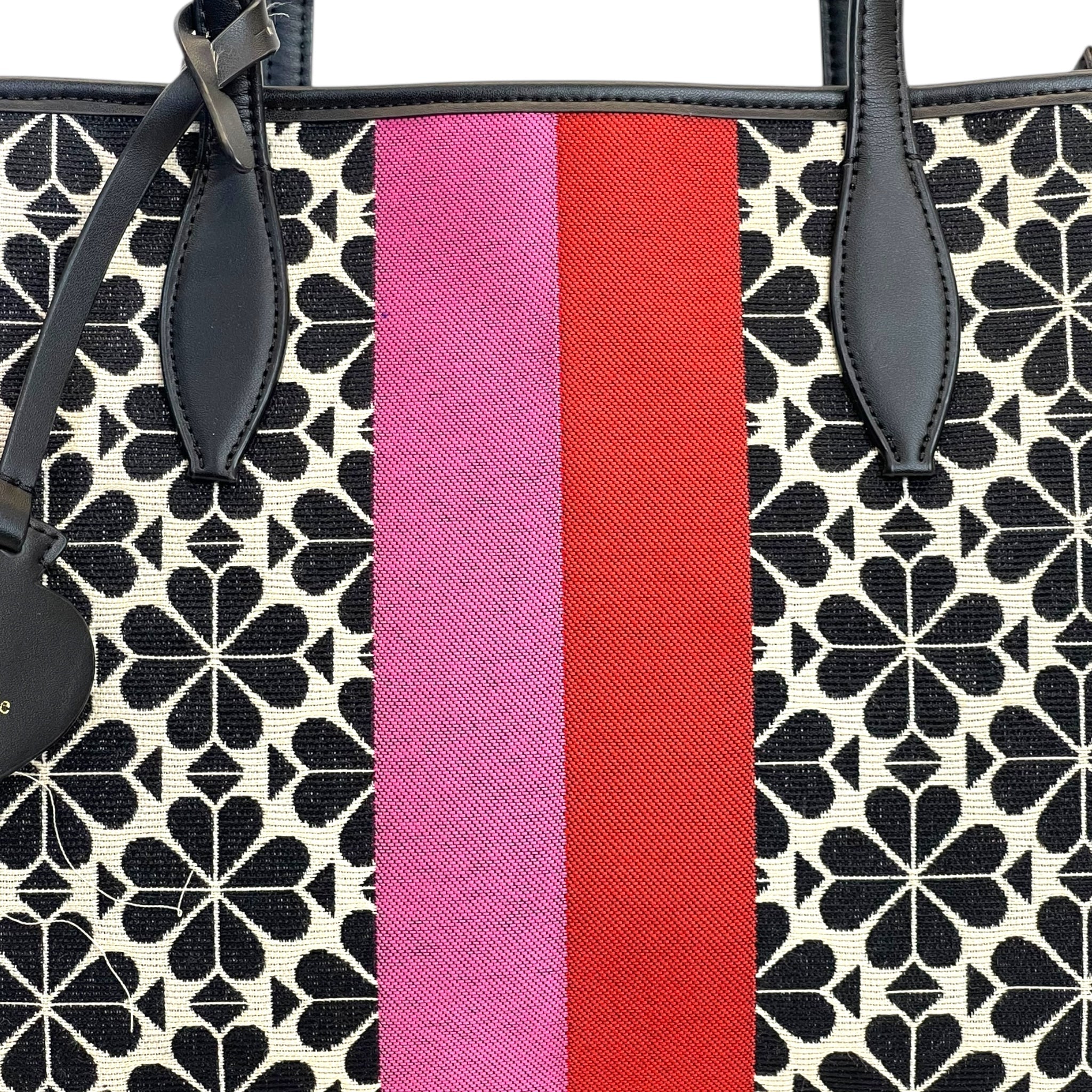 Kate Spade Flower Jacquard Stripe Market Medium Tote bag