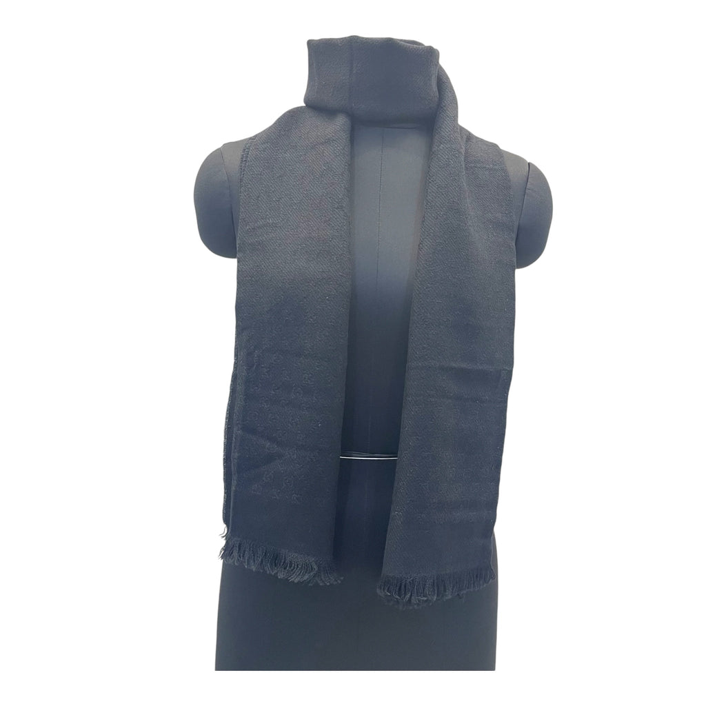Gucci GG Silk Cotton Jacquard Shawl