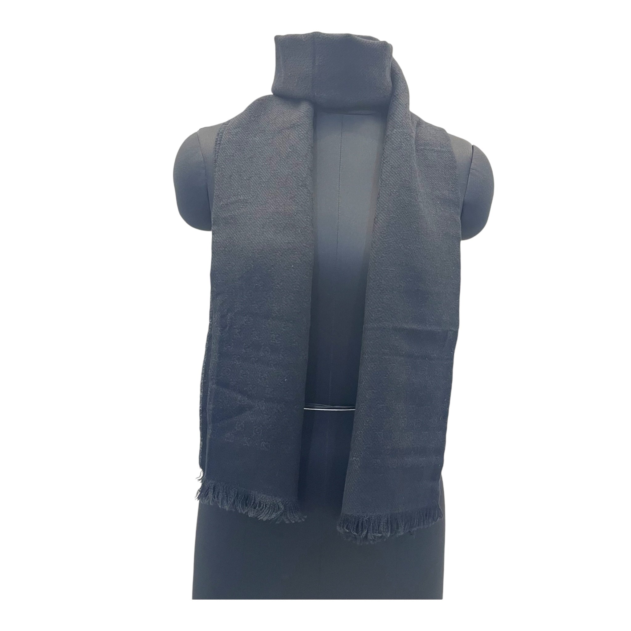 Gucci GG Silk Cotton Jacquard Shawl