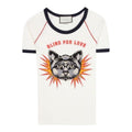 Gucci Cat Applique Blind For Love T-shirt