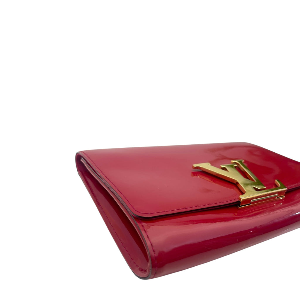 Louis Vuitton Vernis Patent Leather Louise Clutch One Size