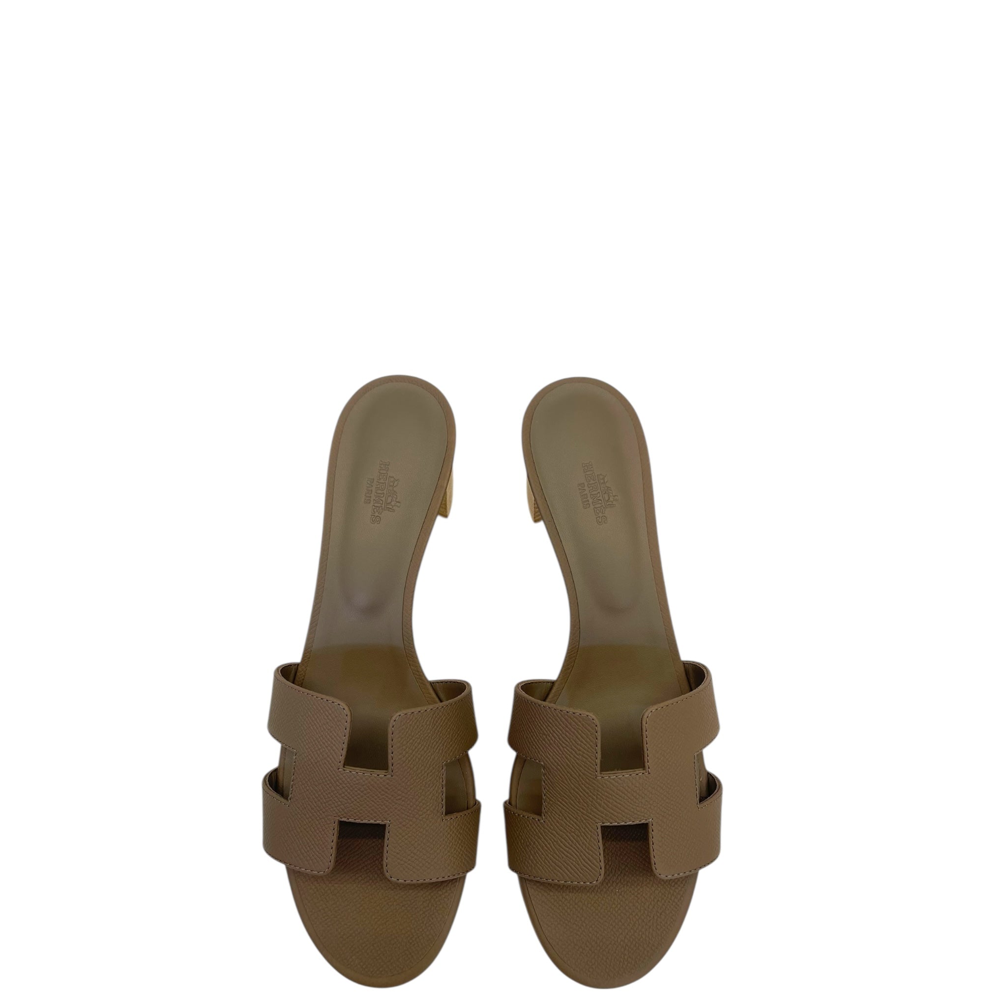 Hermès Oasis Sandals Etoupe EU 41