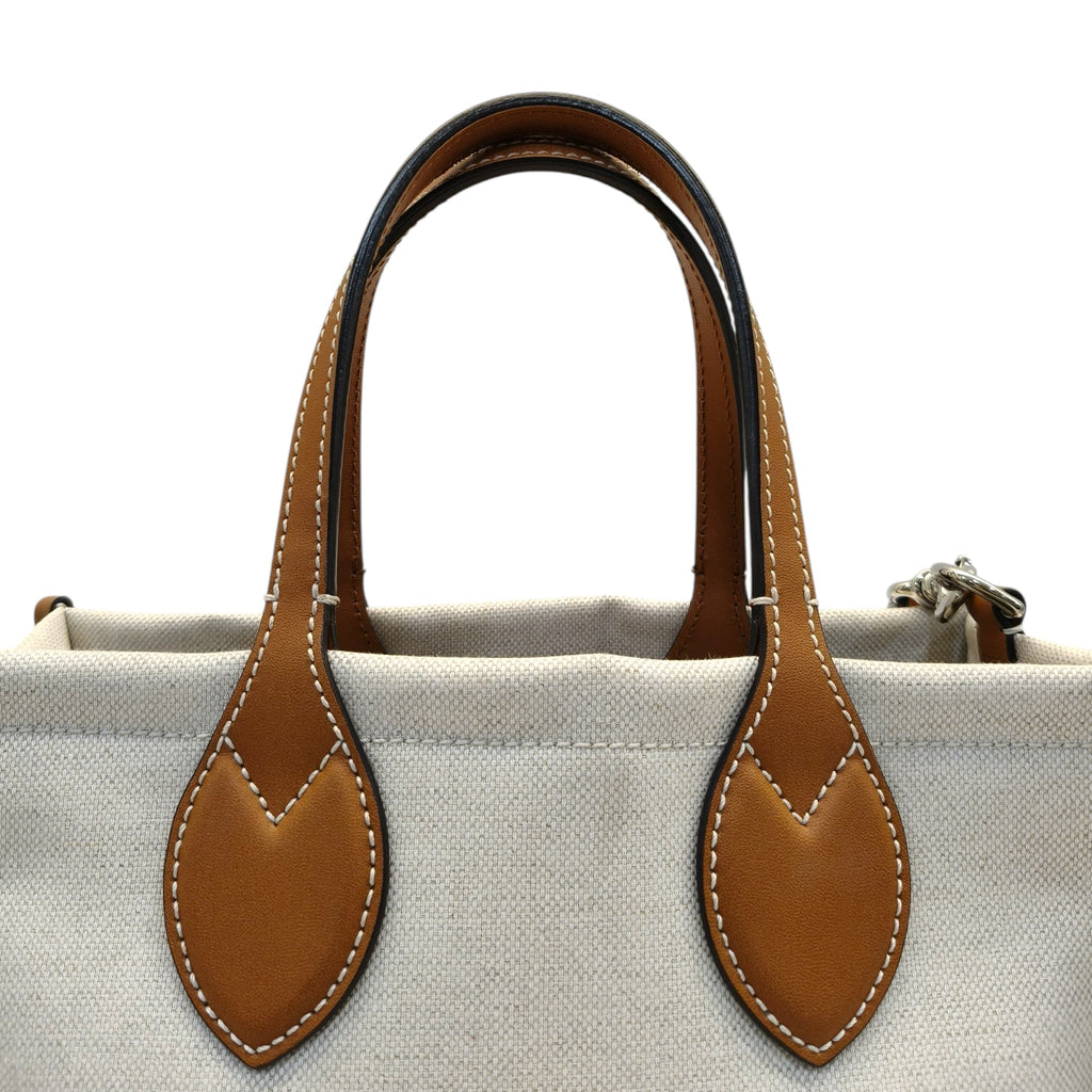 Gucci Mini Tote Bag With Gucci Print Beige Brown
