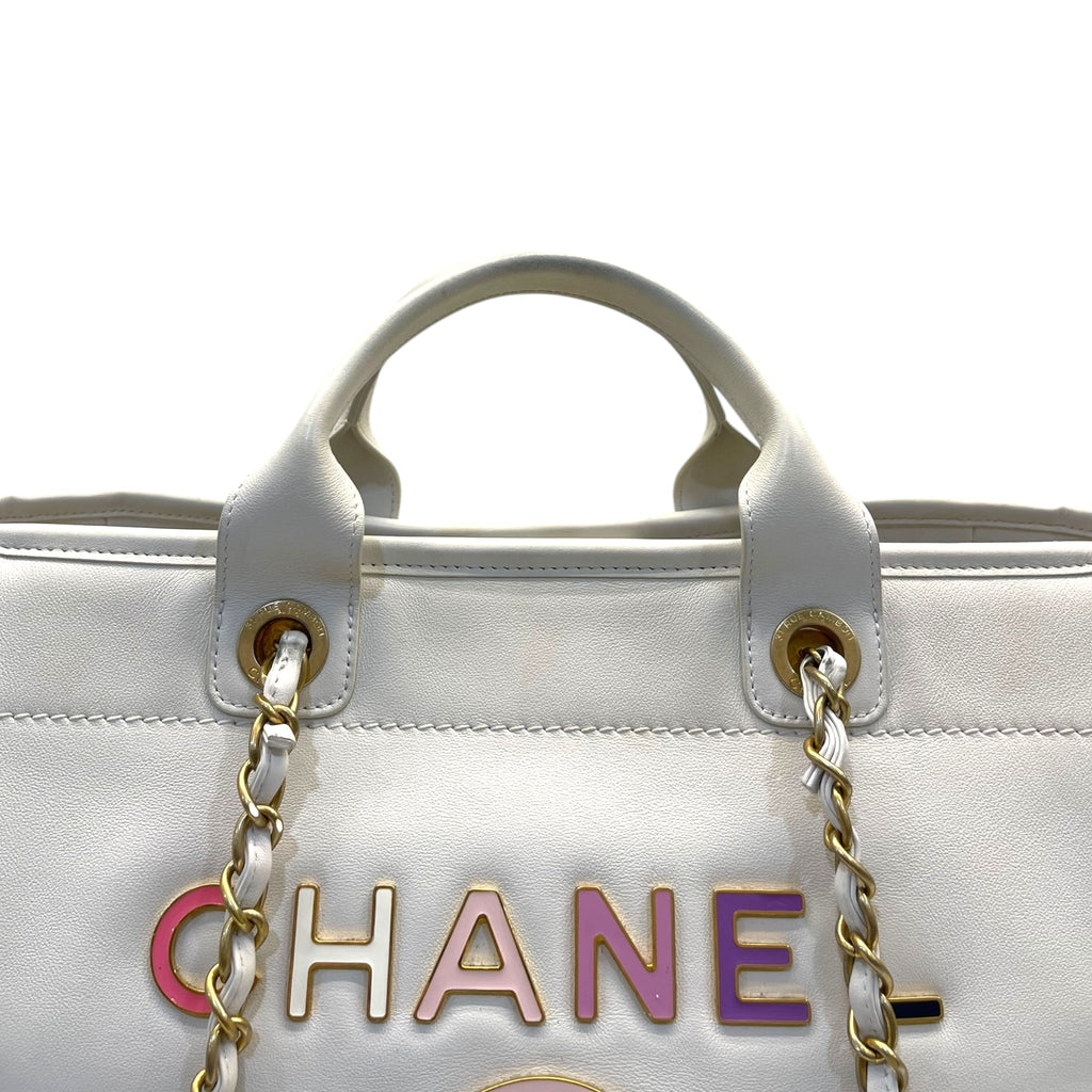 Chanel Deauville 2022 Enamel Medium Tote Bag