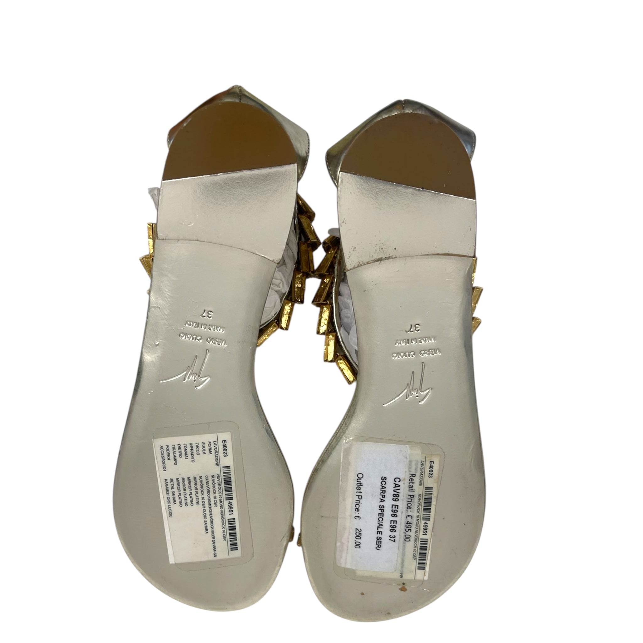 Giuseppe Zanotti Patent Leather Sandal EU 37