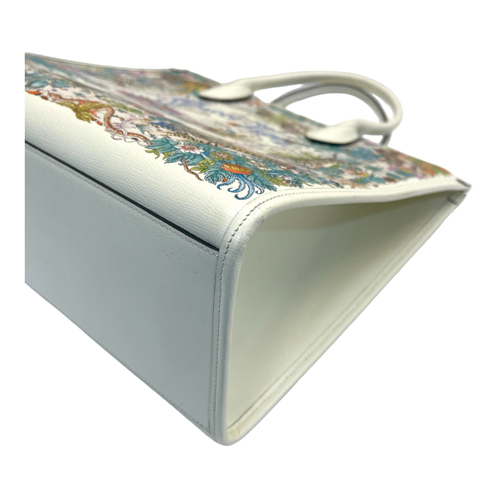Gucci Tiger Medium Tote Shanghai Savanah White Multicolor