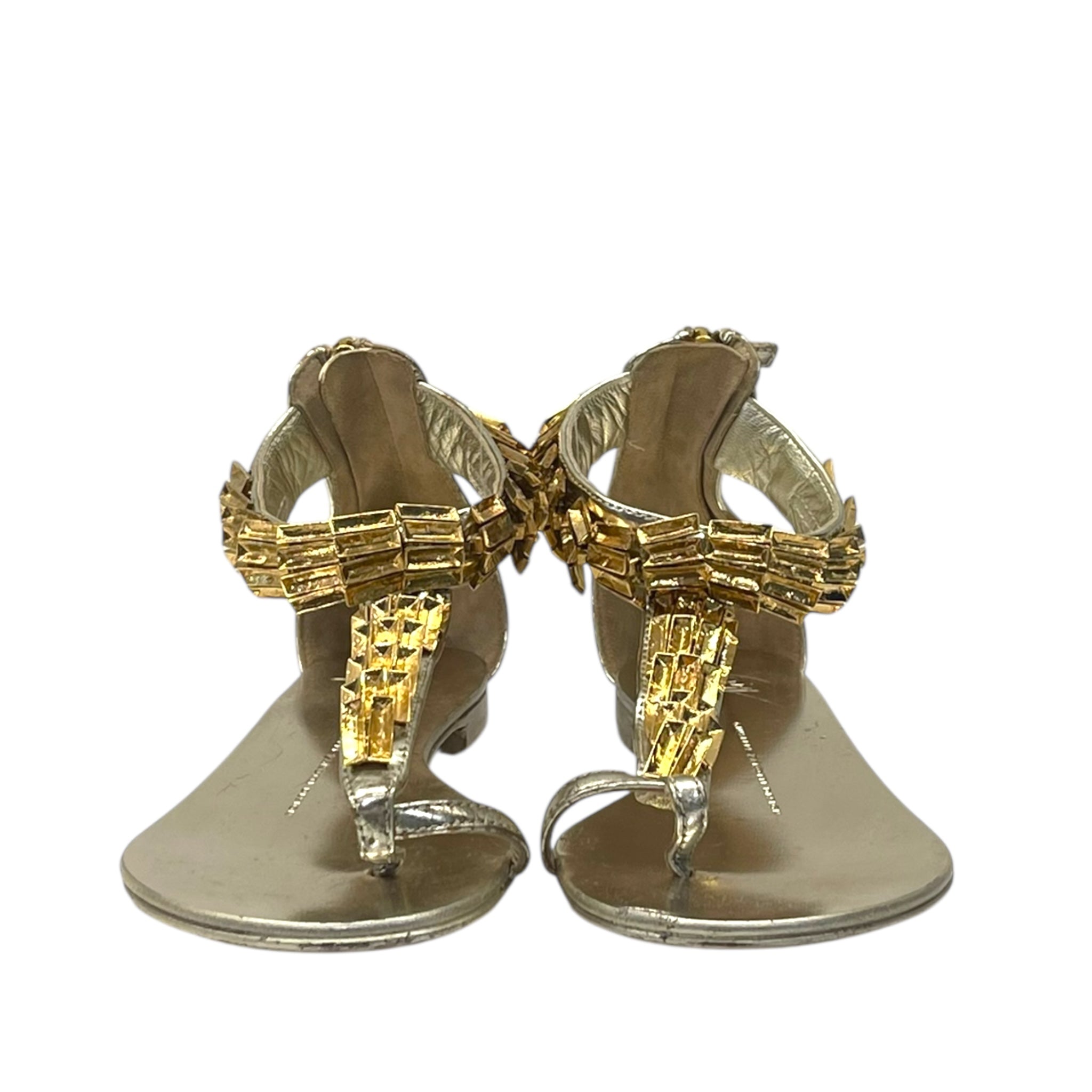 Giuseppe Zanotti Patent Leather Sandal EU 37