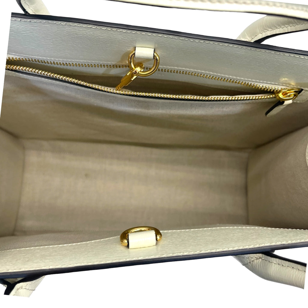 Gucci Tiger Medium Tote Shanghai Savanah White Multicolor