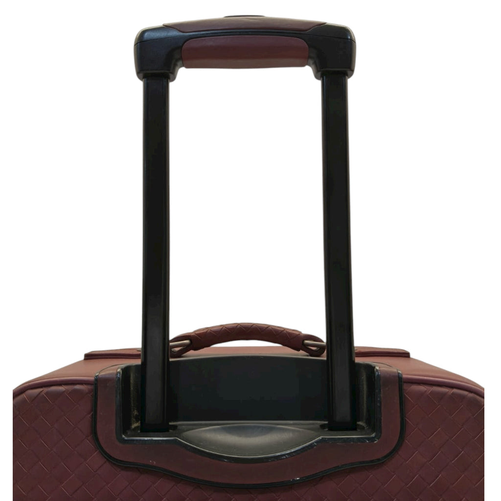 Bottega Veneta Trolley VN Leather Suitcase Red